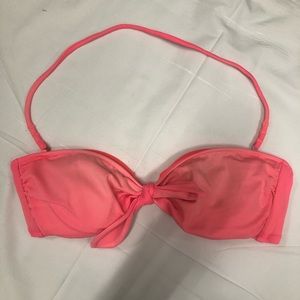 Victoria’s Secret Pink Tie Bandeau Swim Top